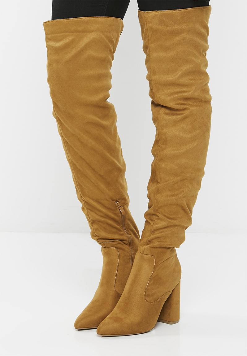 Portia over the knee boot - tan Madison® Boots | Superbalist.com