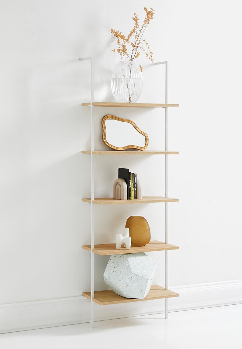 Harper 5 shelf unit - white