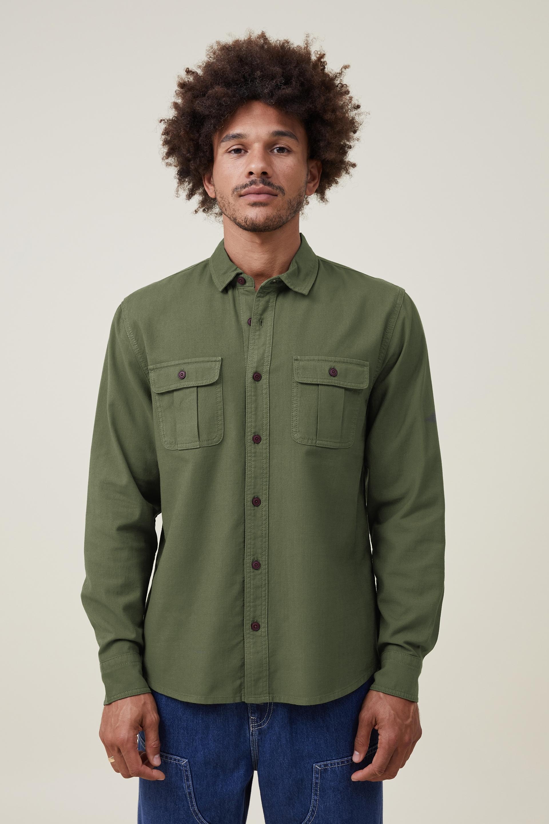 Greenpoint long sleeve shirt - jungle Cotton On Shirts | Superbalist.com