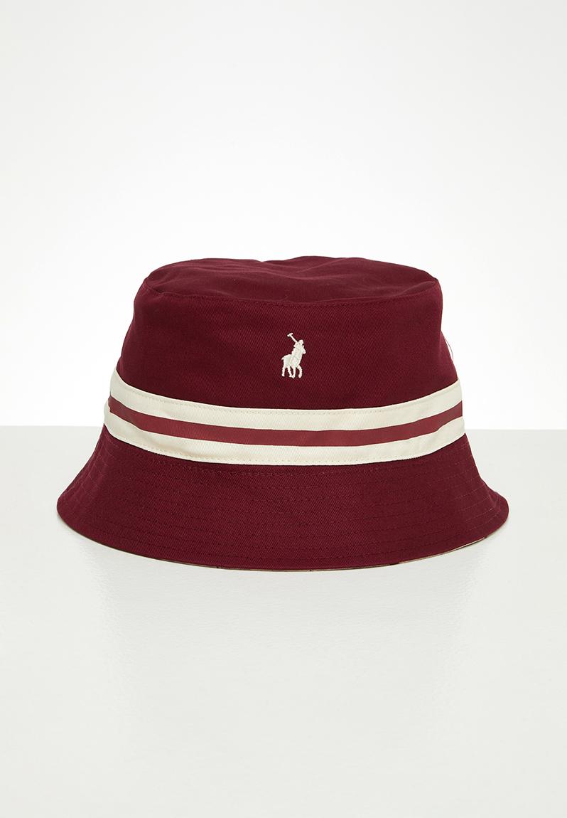 burgundy polo hat