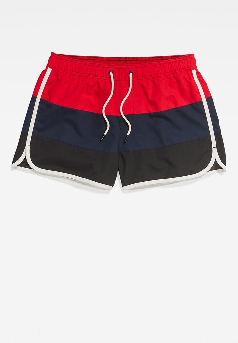 Carnic color block ohna polyester r - acid red G-Star RAW Swimwear ...