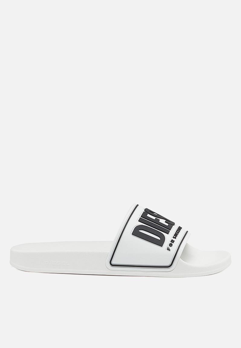 Sa-mayemi cc - y02801p4441h8327 - white/black Diesel Sandals & Flip ...