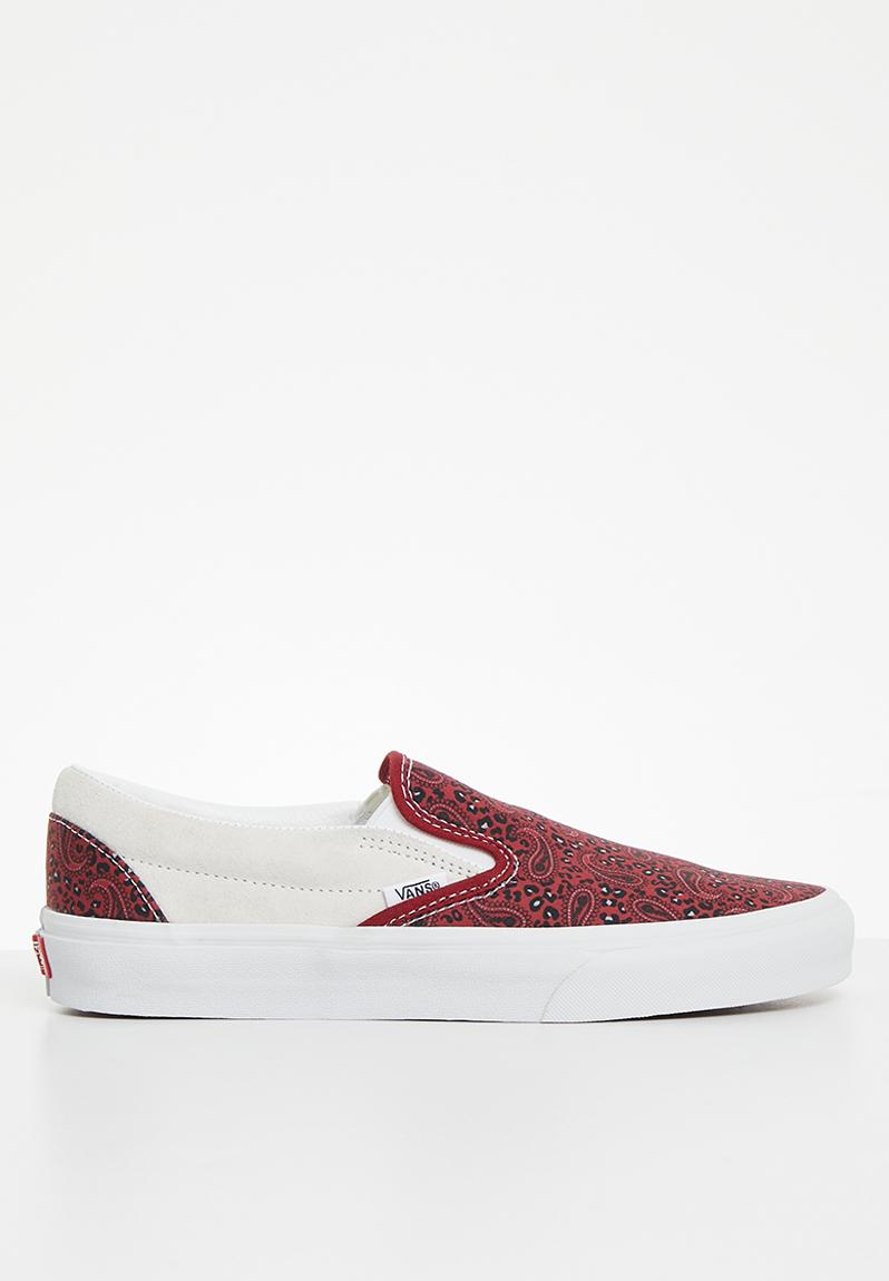 Ua classic slip-on - white & red Vans Sneakers | Superbalist.com
