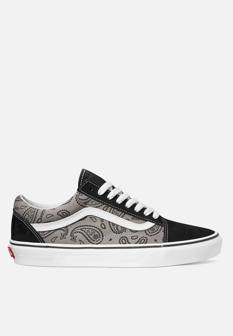 Old skool - vn0005ufbgj1 - paisley gray/true white Vans Sneakers ...