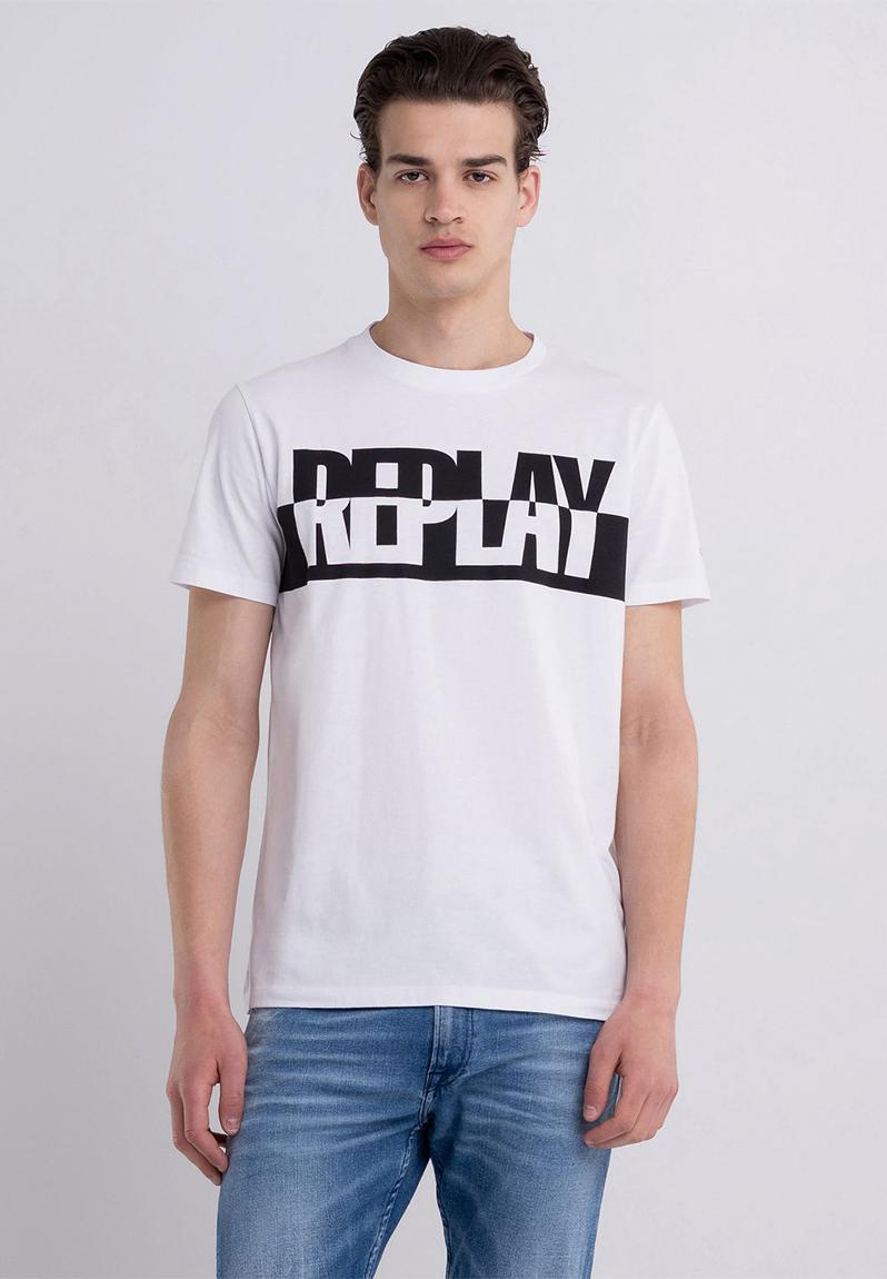 Coporate logo tee - white Replay T-Shirts & Vests | Superbalist.com