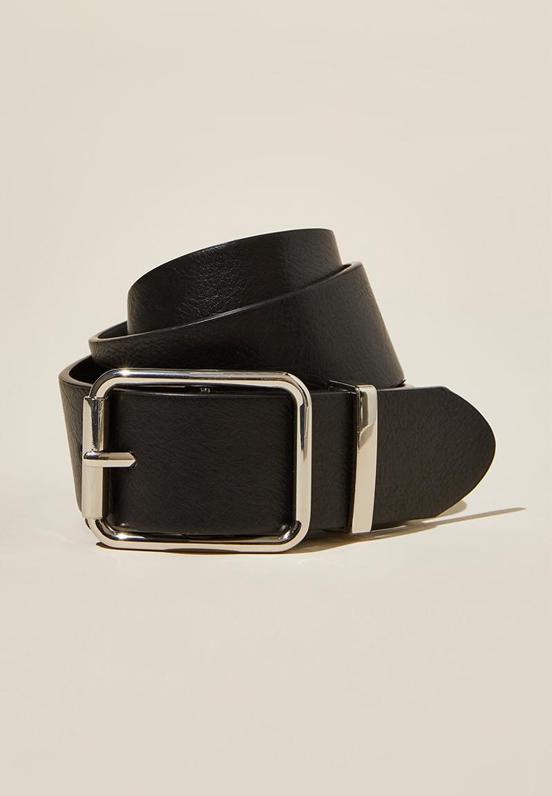 Chunky dad belt - black & silver Rubi Belts | Superbalist.com