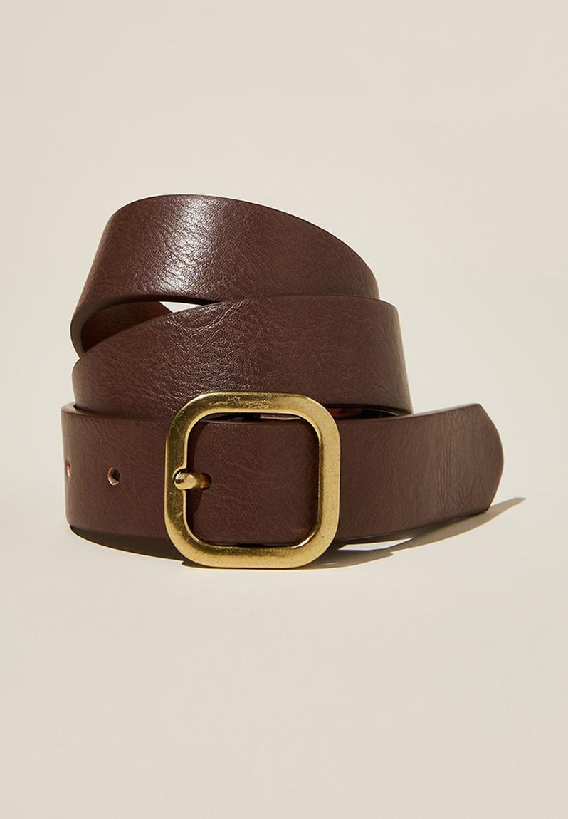 Slim dad belt - tan & gold Rubi Belts | Superbalist.com