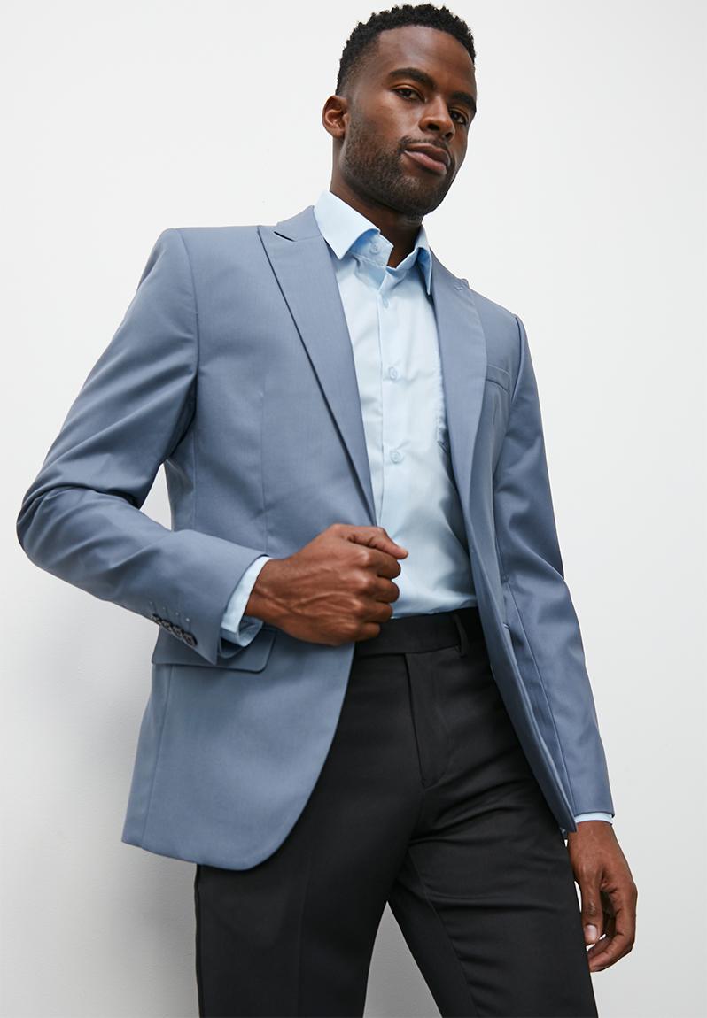 Slim fit 1 button blazer - blue Superbalist Jackets & Blazers ...