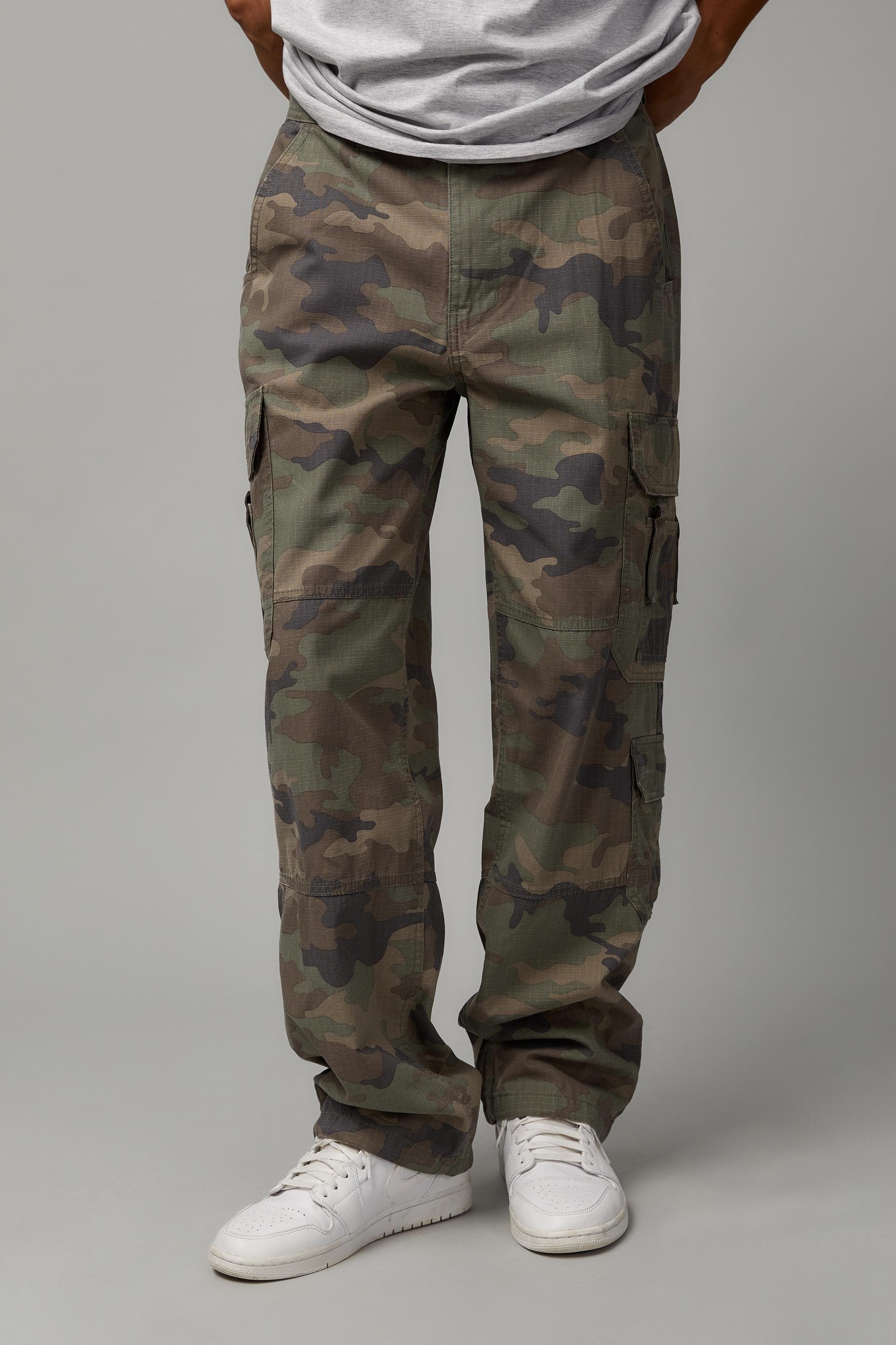 Baggy rip stop cargo pant - classic camo Factorie Pants & Chinos ...