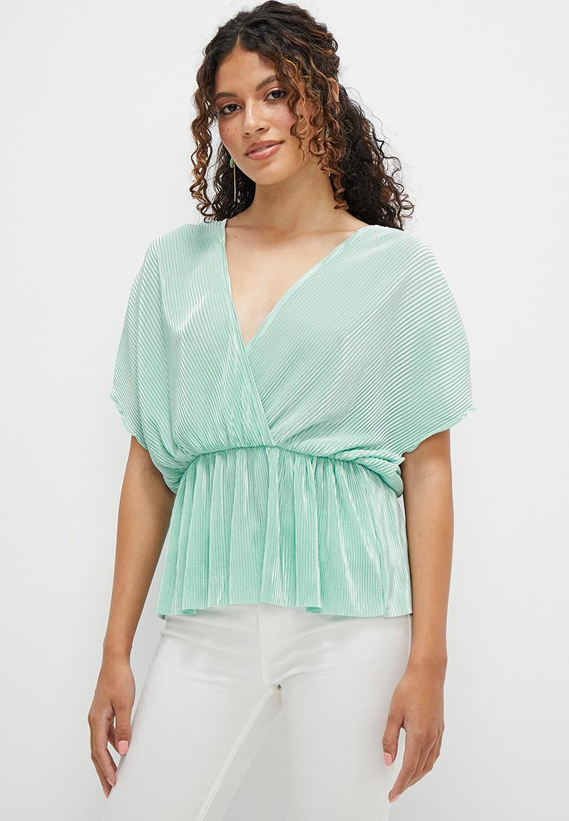 One-Piece Głębokie V Peplum main image 1