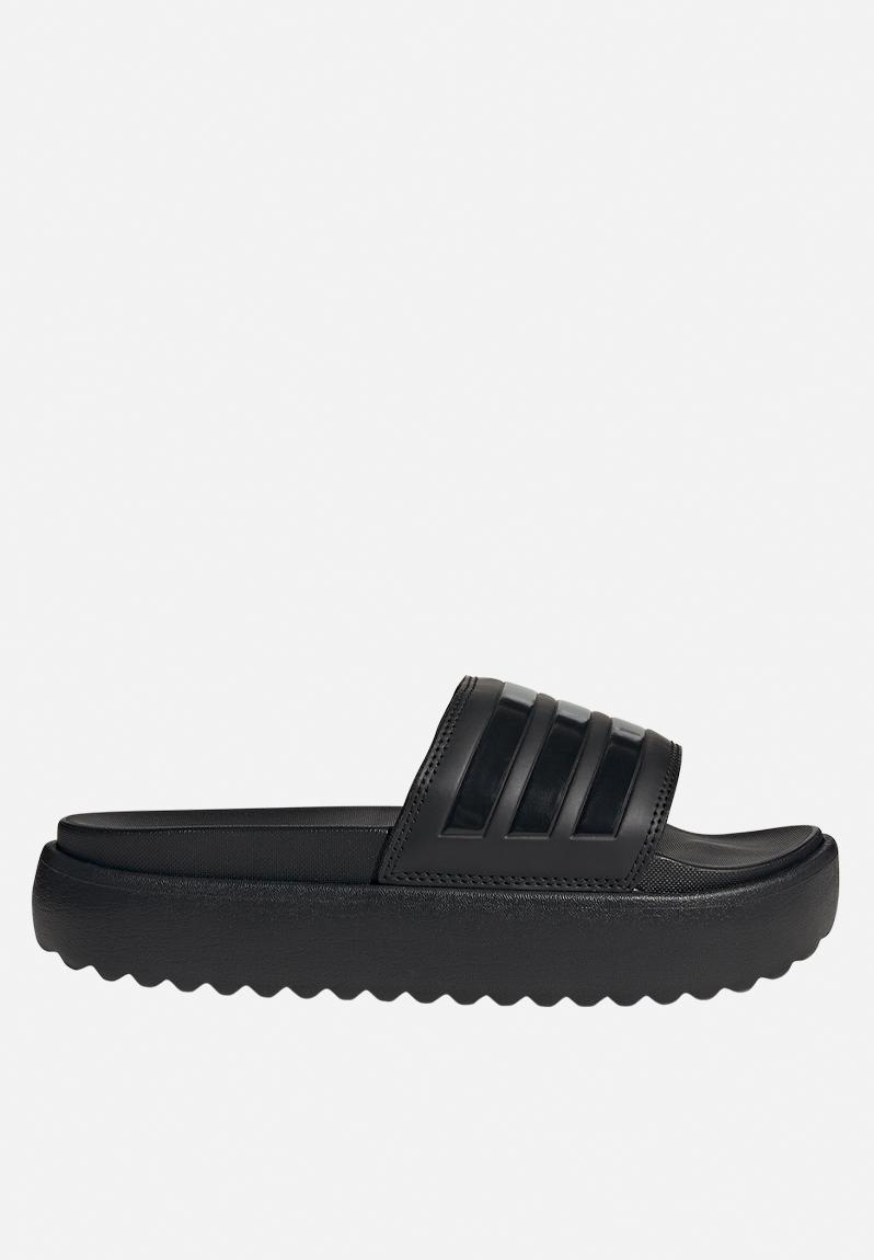 Adilette platform - core black adidas Originals Sandals & Flip Flops ...