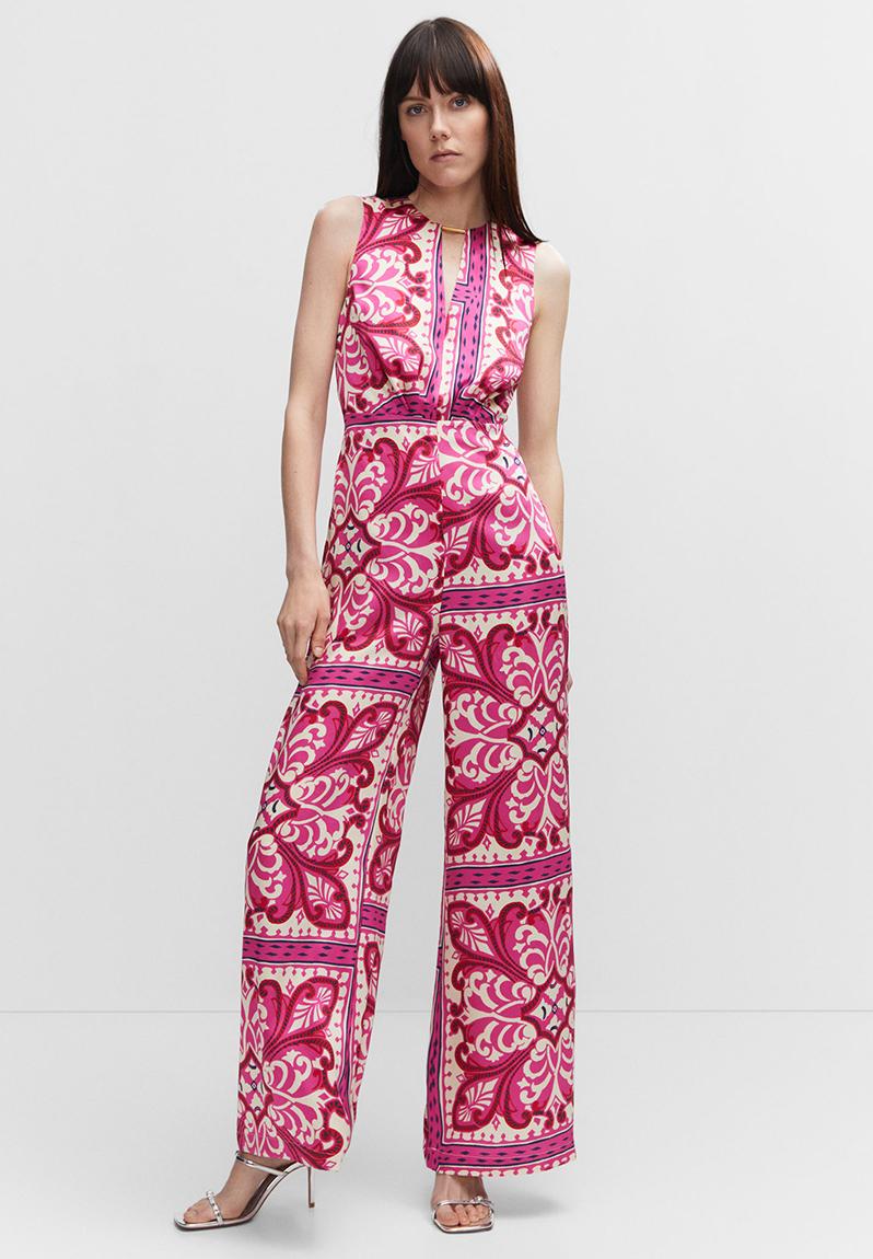 One-piece suit pinkie - bright pink MANGO Jumpsuits & Playsuits ...