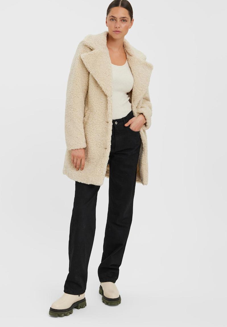 Kylie teddy coat - oatmeal Vero Moda Coats | Superbalist.com