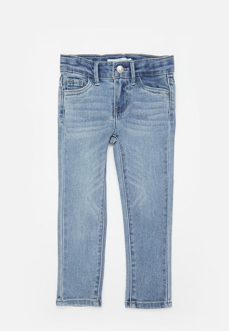 Jean Levi's Super Skinny Pour Bébé Fille - Coupe Ultra Ajustée, Taille Mi-haute, Fermeture éclair