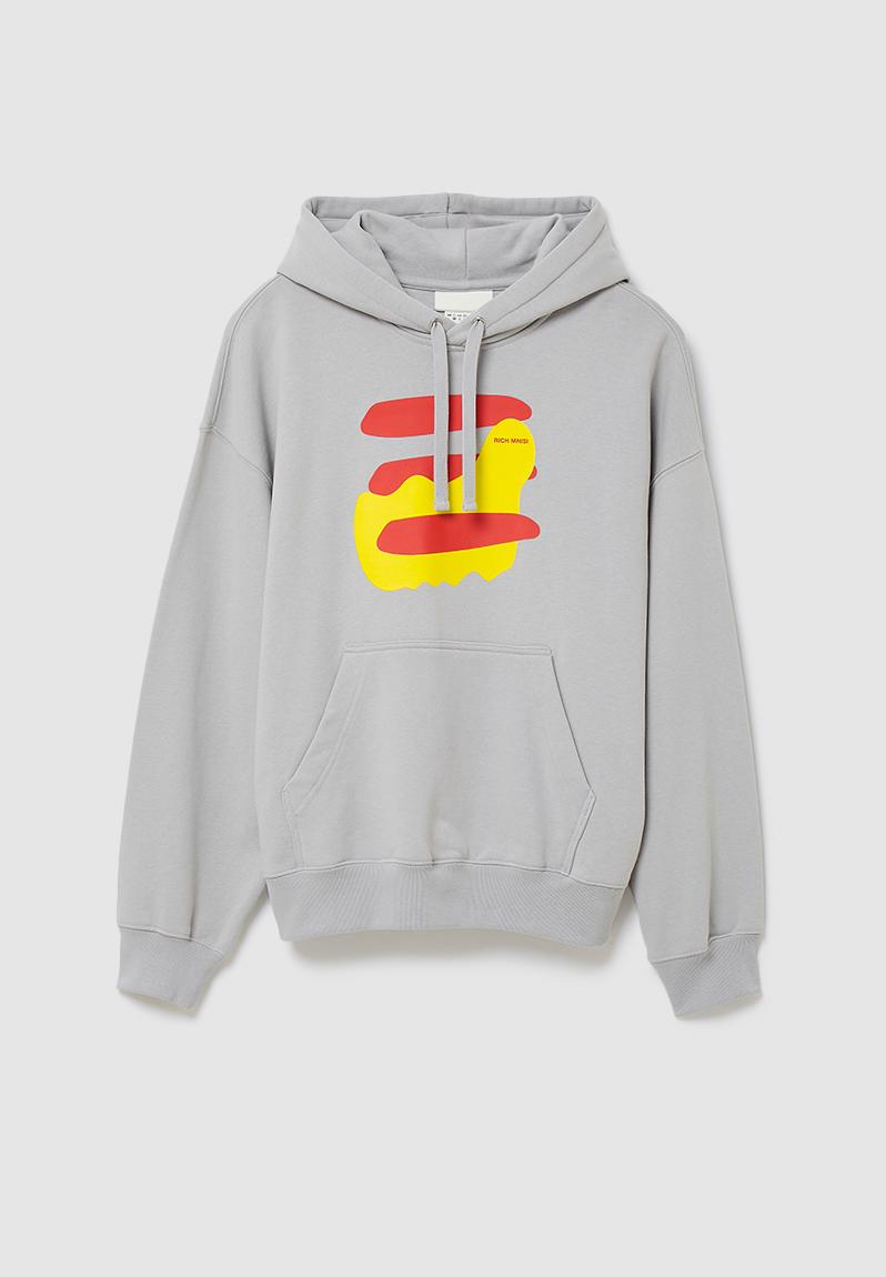 RICH MNISI x H&M: Oversized fit cotton hoodie - grey - 1035203009 H&M ...