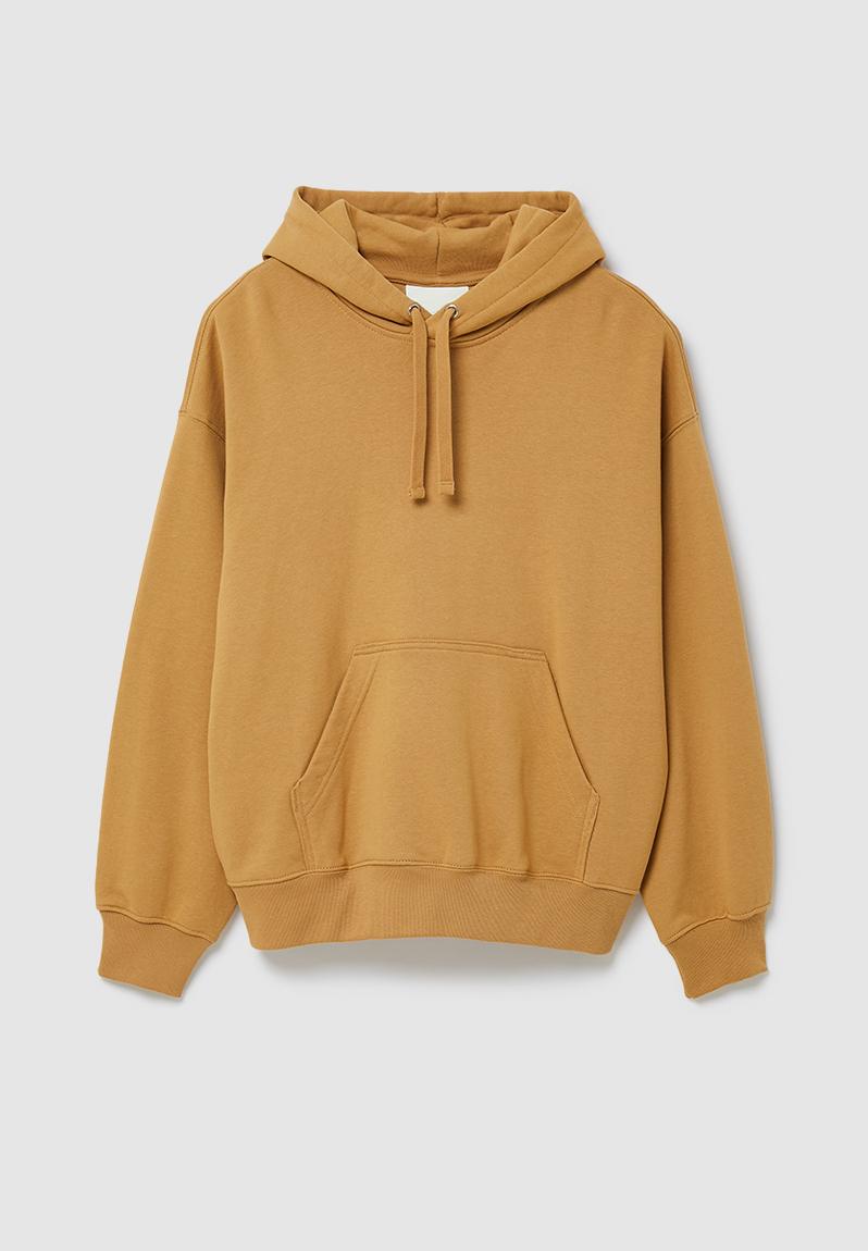 RICH MNISI x H&M: Oversized fit cotton hoodie - mustard yellow ...