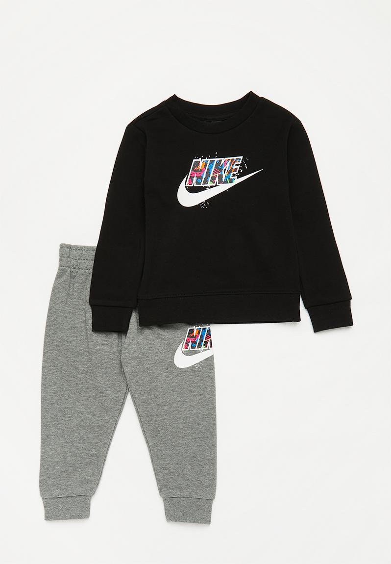 Nkb b nsw thrill crew pant set - carbon heather1 Nike Sets ...