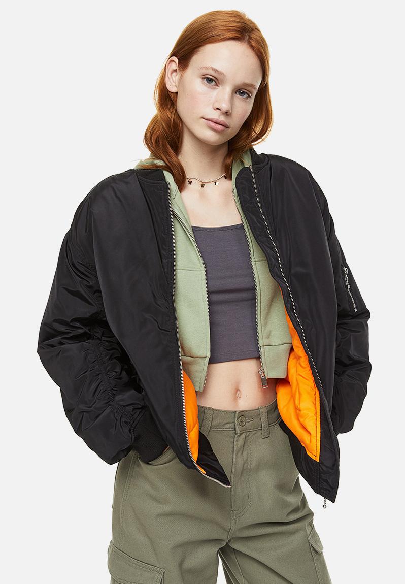 Padded bomber jacket - black3 - 1086386009 H&M Jackets | Superbalist.com