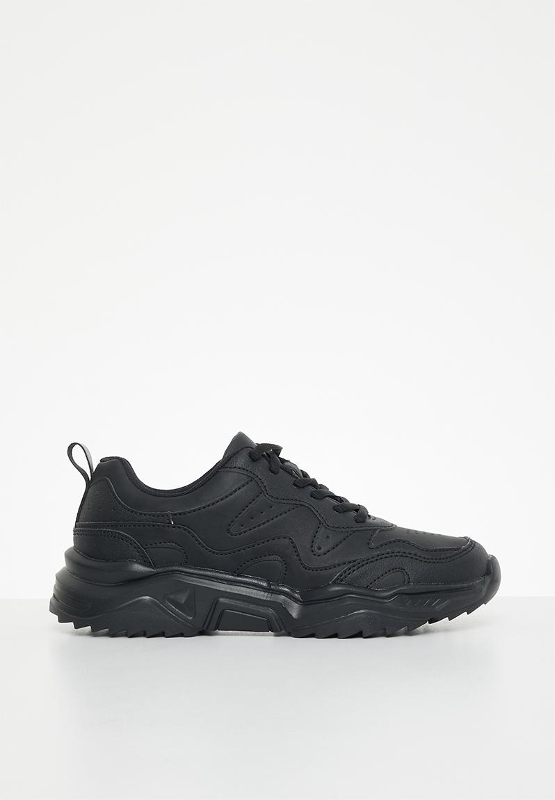 Youth lace up sneaker - black Toughees Shoes | Superbalist.com