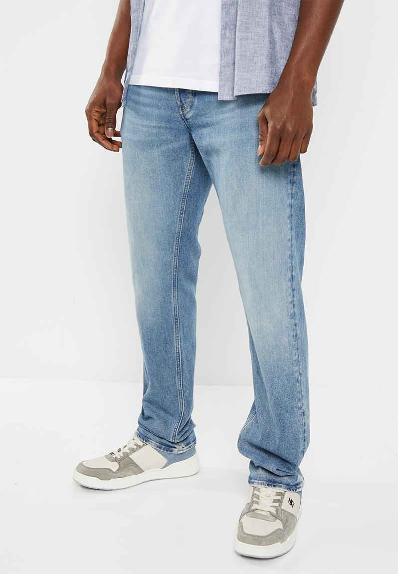 Mosa Straight Bright saigon stretch denim r - faded blue pool G-Star ...