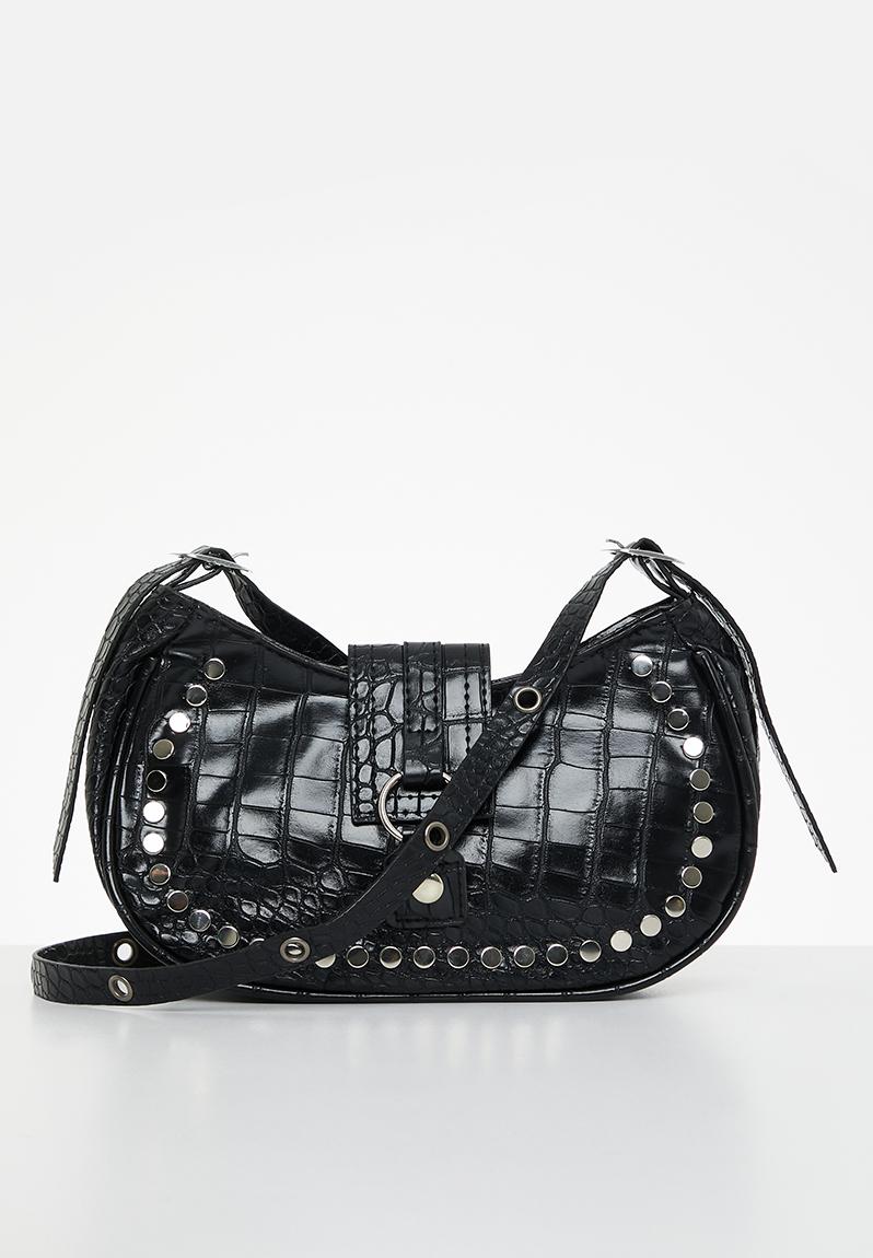 Studded clutch bag - black Superbalist Bags & Purses | Superbalist.com