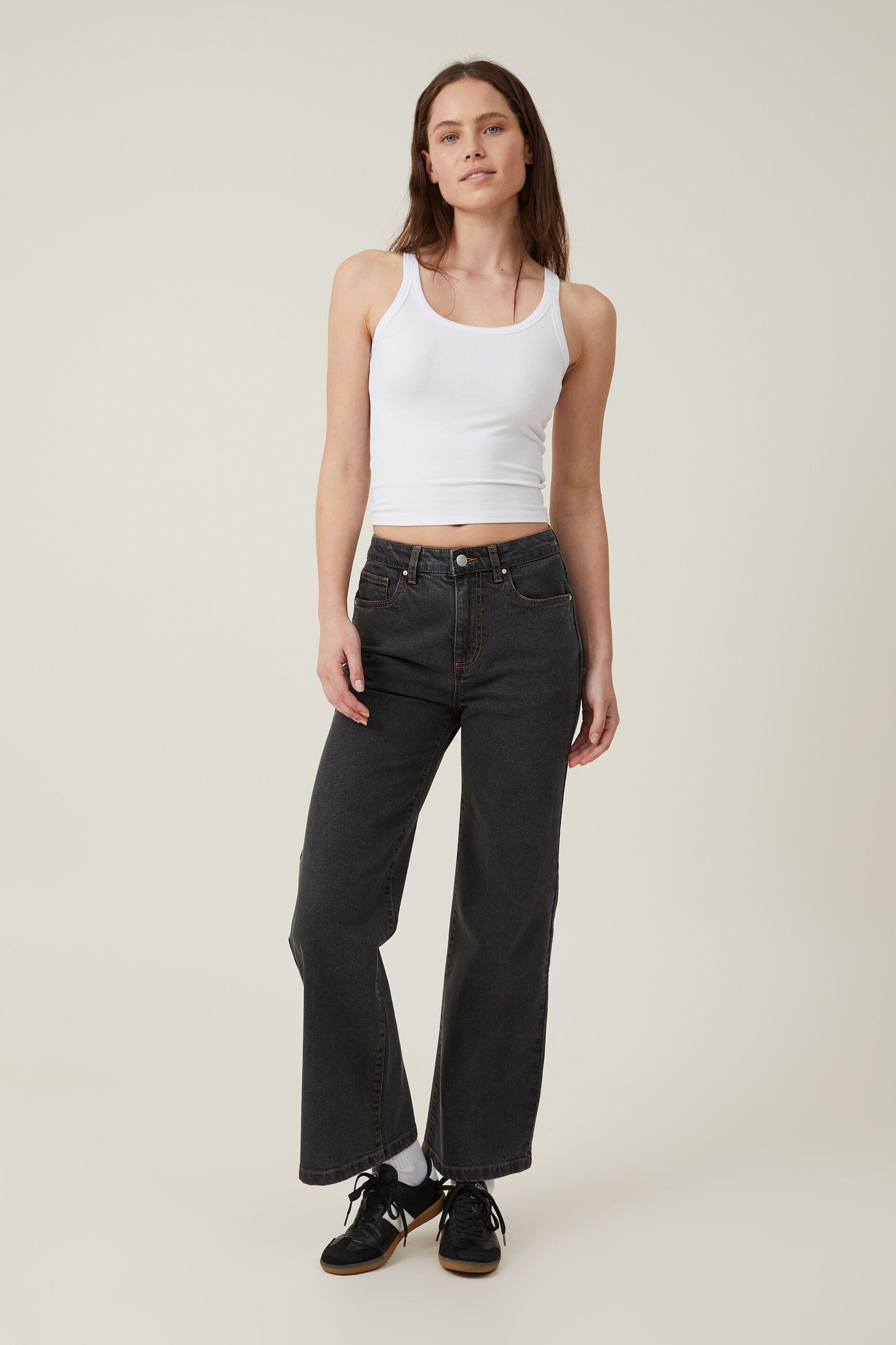 Stretch wide leg jean - smokey black Cotton On Jeans | Superbalist.com
