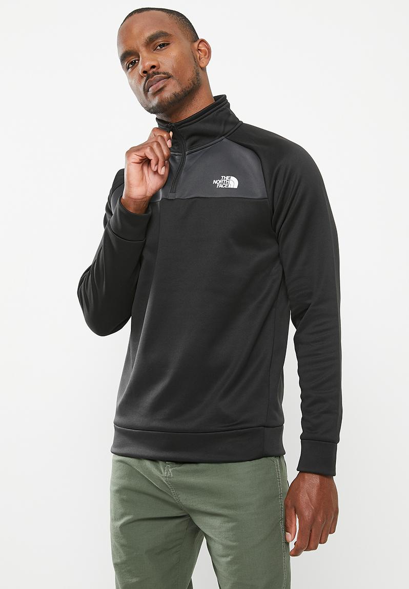 M reaxion 1/4 zip fleece e1 tnf black asphalt grey The North Face