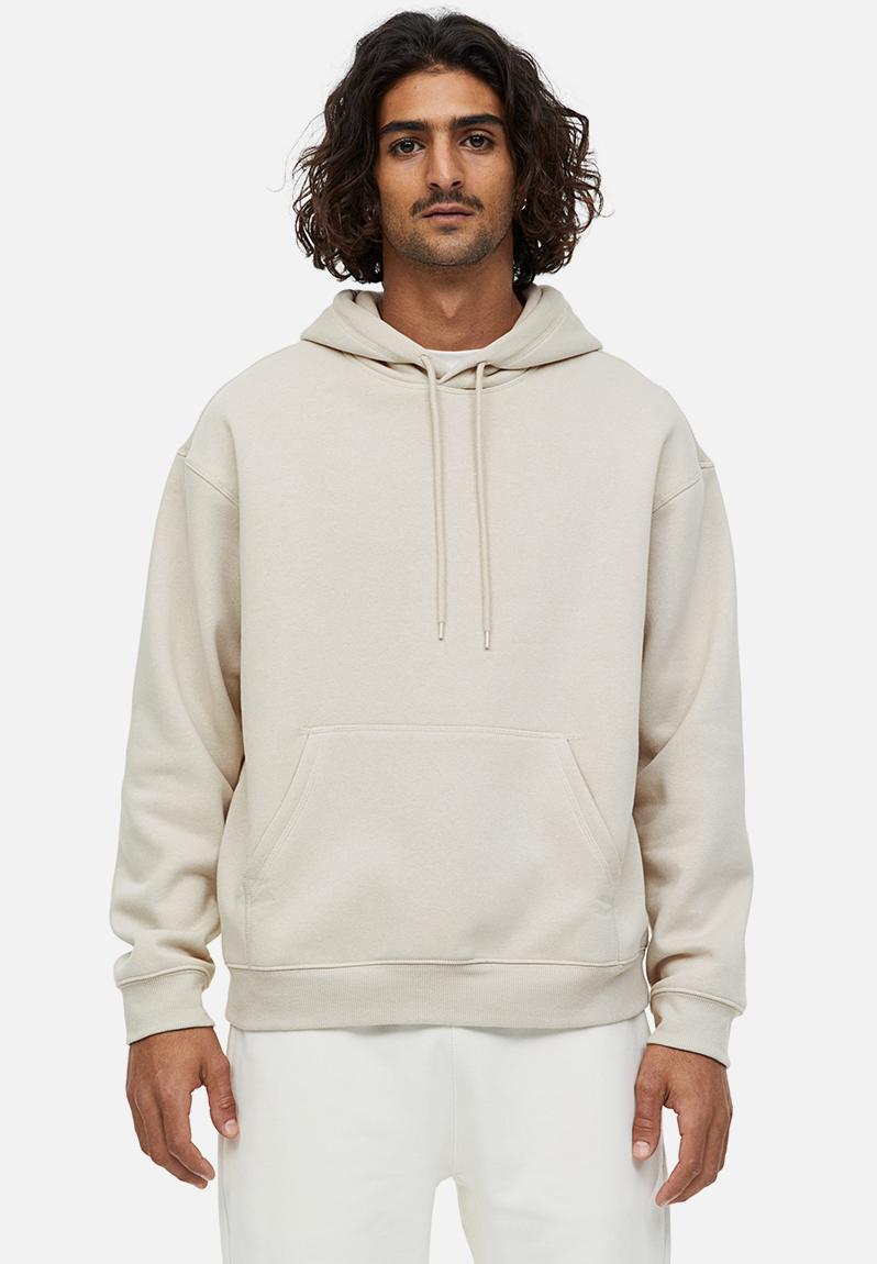 Relaxed fit hoodie - light beige - 970819060 H&M Hoodies & Sweats ...