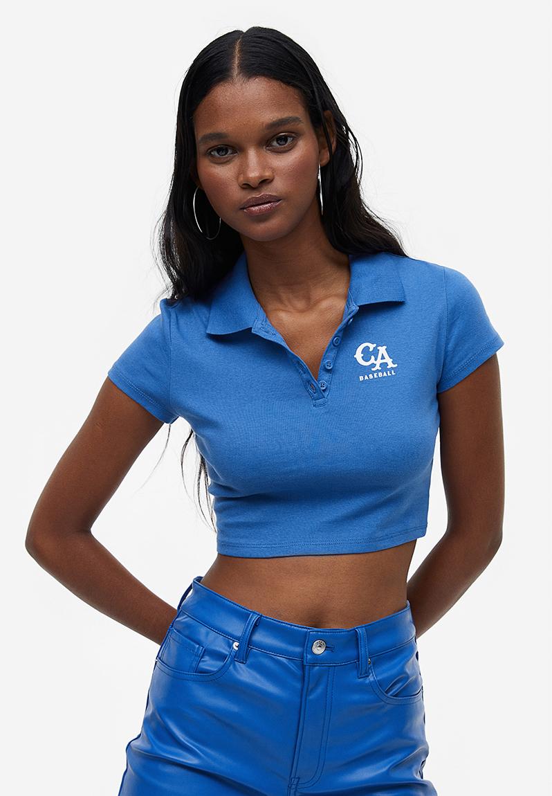 Polo shirt - bright blue/ca - 1107775005 H&M T-Shirts, Vests & Camis ...