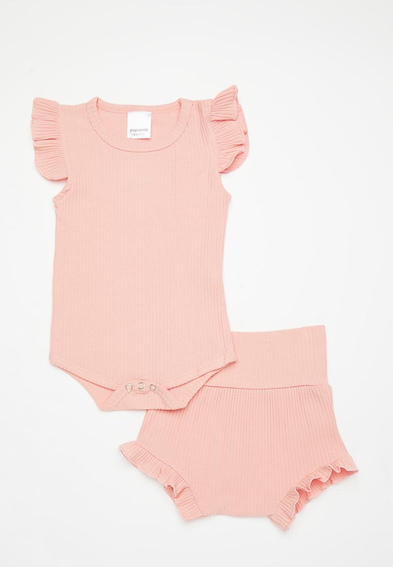 Ralph Lauren Baby Girls Bodysuit Gift Set in Pink