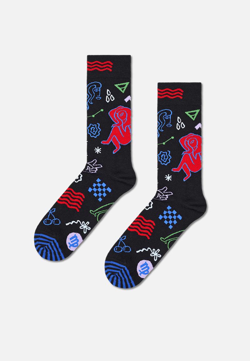 Virgo sock - black Happy Socks Socks | Superbalist.com