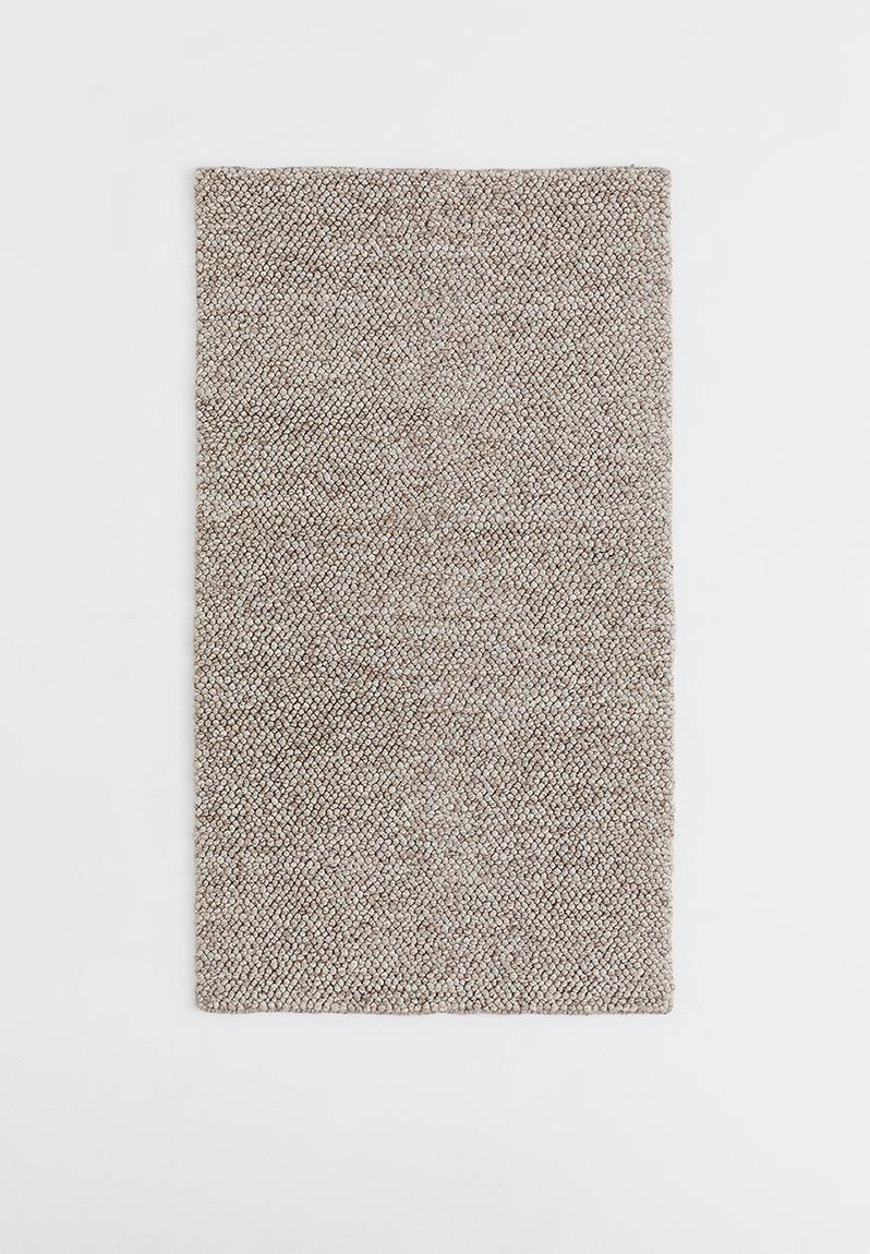 Textured-weave wool-blend rug - brown marl - 1038814001 H&M Rugs & Mats ...