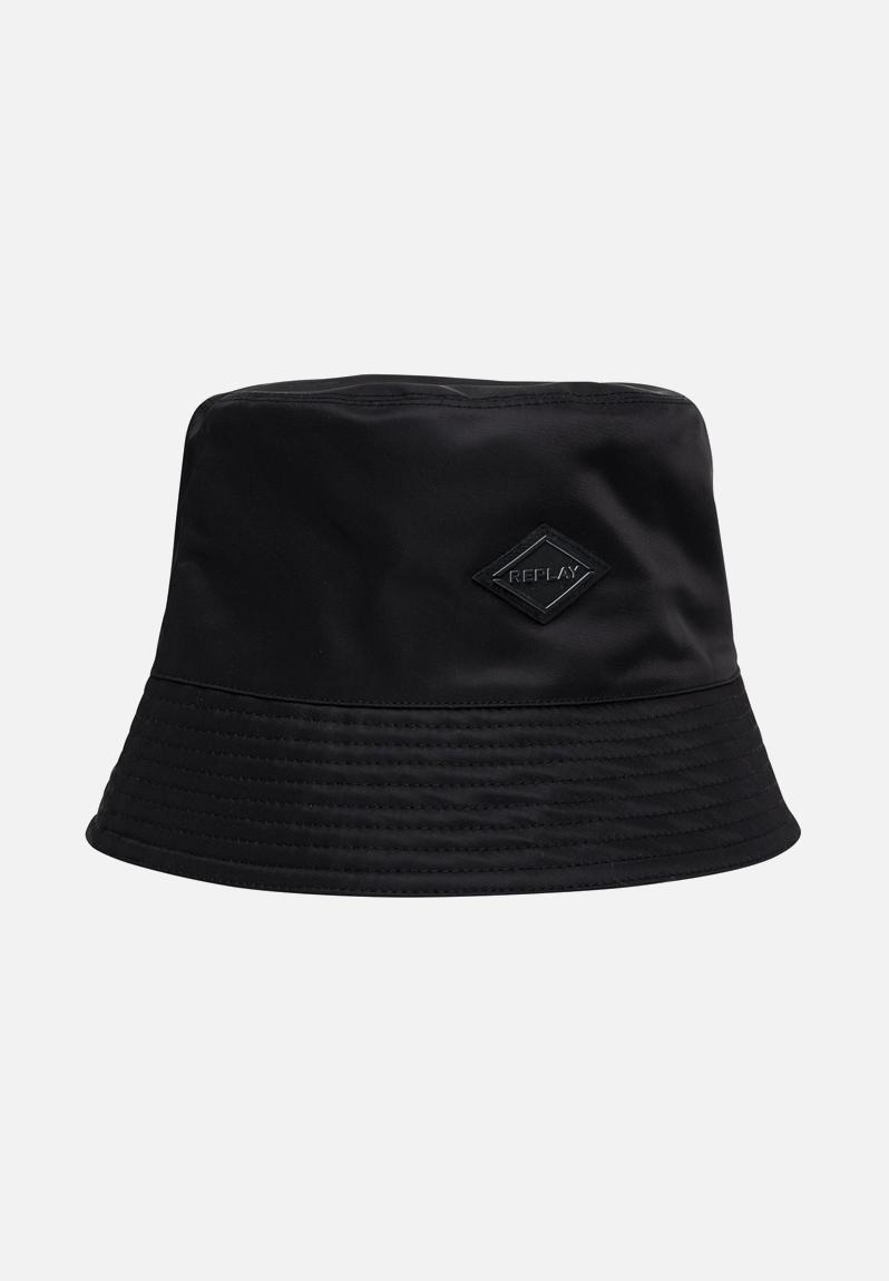 Bucket hat nylon - black Replay Headwear | Superbalist.com