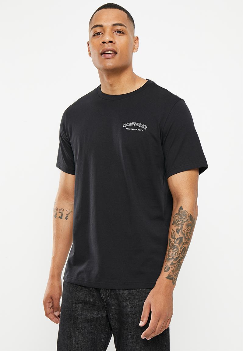 Converse go-to double sided rec club T-shirt - black Converse T-Shirts ...