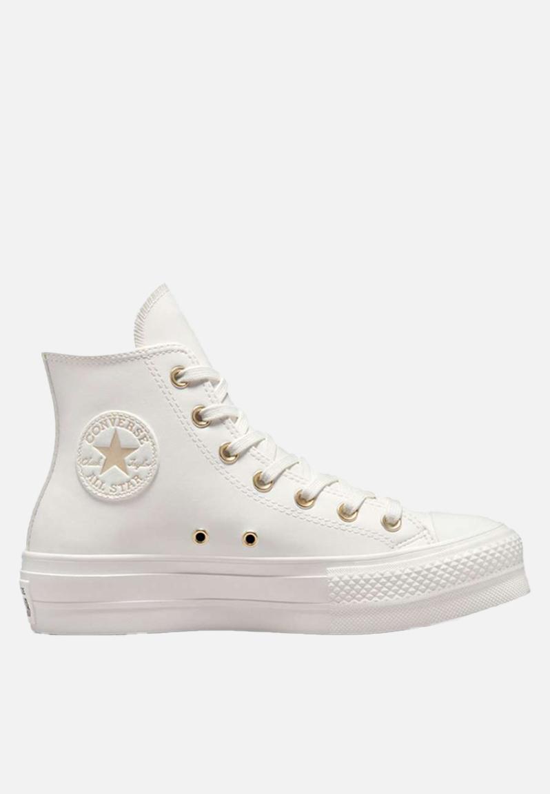 Chuck taylor all star lift hi - vintage white Converse Sneakers ...