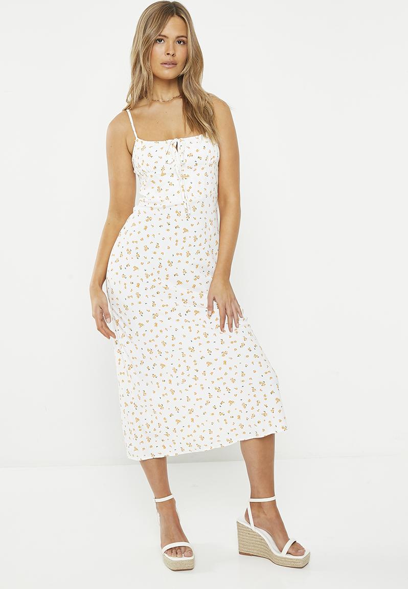 Floral Printed Slip Midi Dress