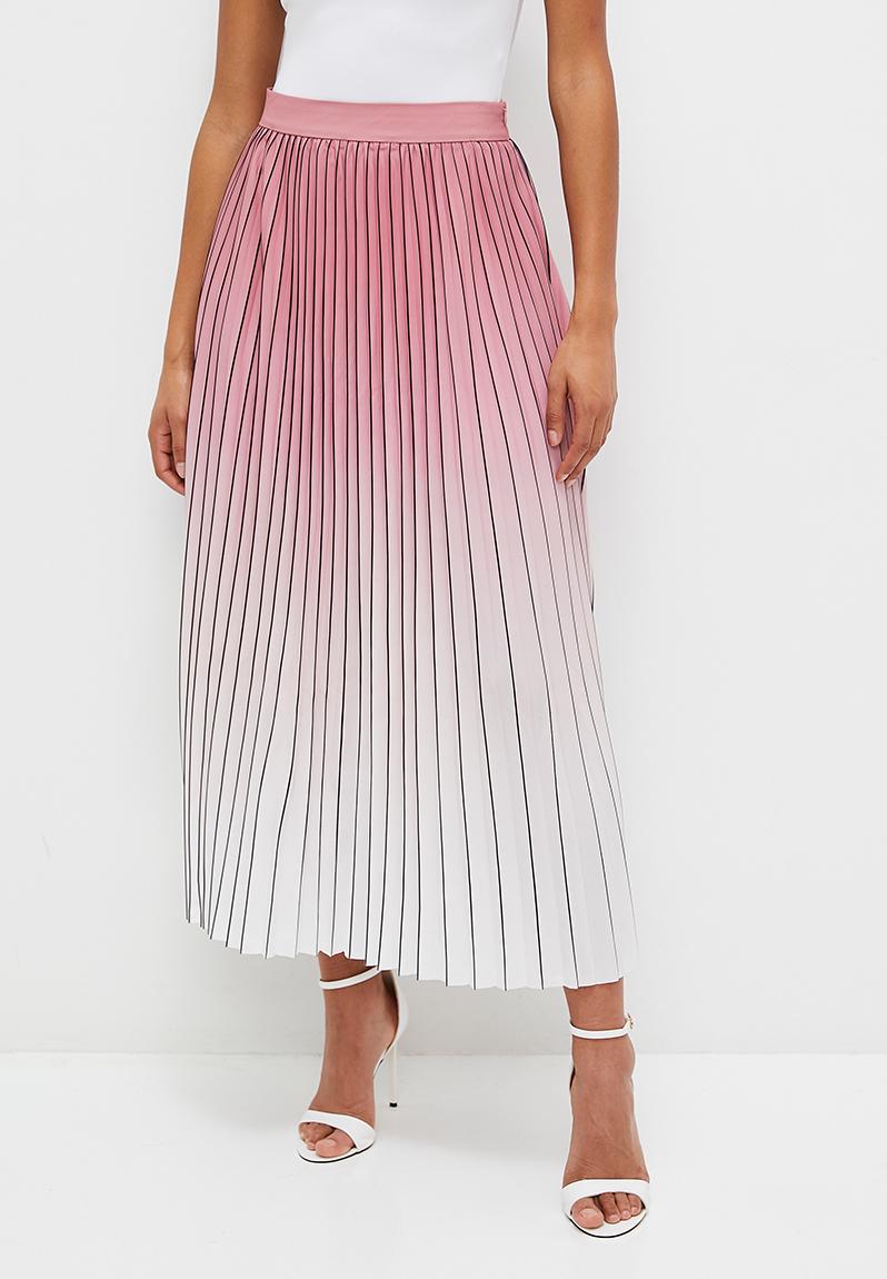 Ombre pleated skirt - pink ombre MILLA Skirts | Superbalist.com