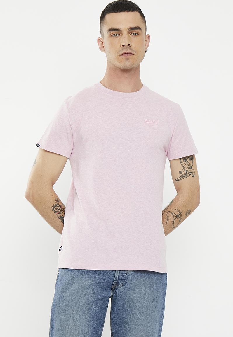 Essential Logo EMB Tee - Icy Blue Marl/Navy main image 1