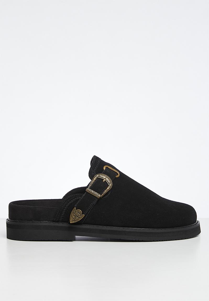 J Outlaw mule genuine suede - black Jonathan D Slip-ons and Loafers ...
