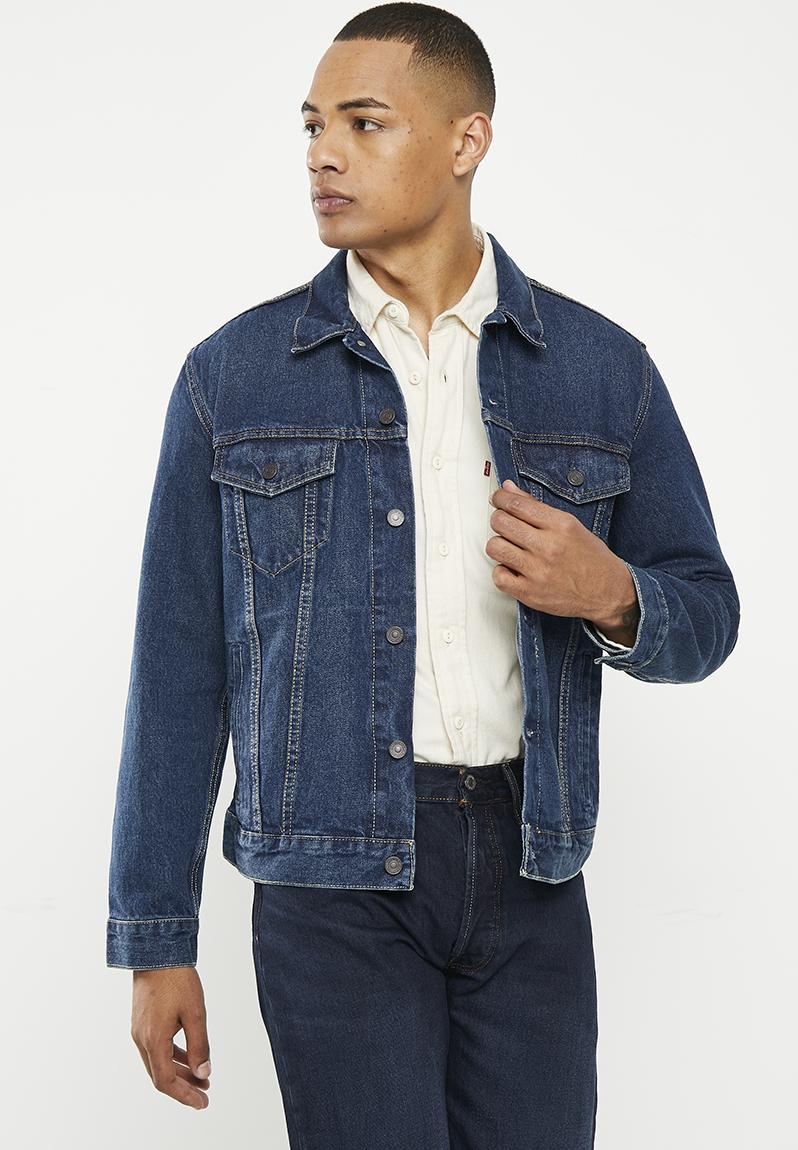 The trucker jacket za broadway terrace t - blue Levi’s® Jackets ...