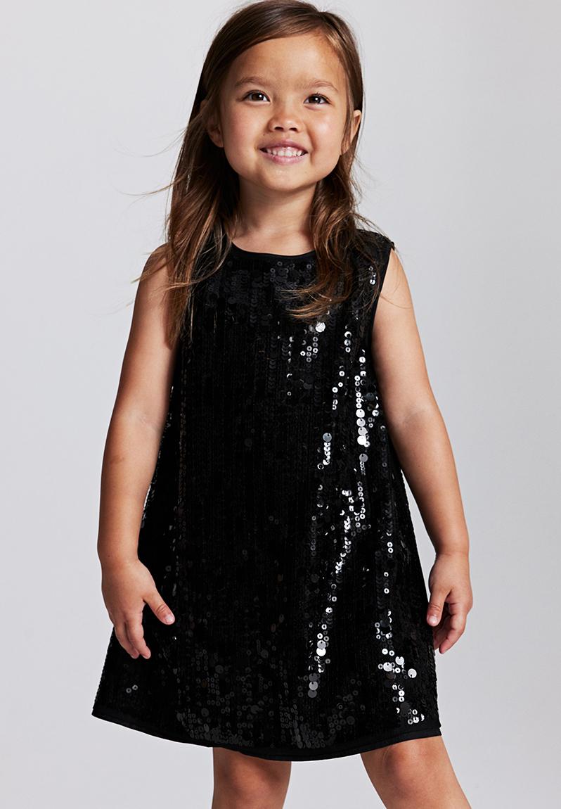 Sequined a-line dress - black - 1169580003 H&M Dresses & Skirts ...