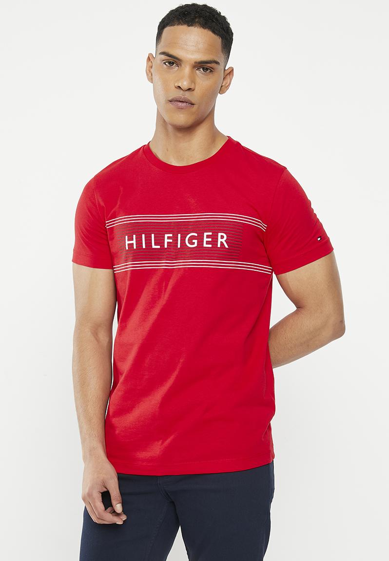 Brand love chest tee - red Tommy Hilfiger T-Shirts & Vests ...