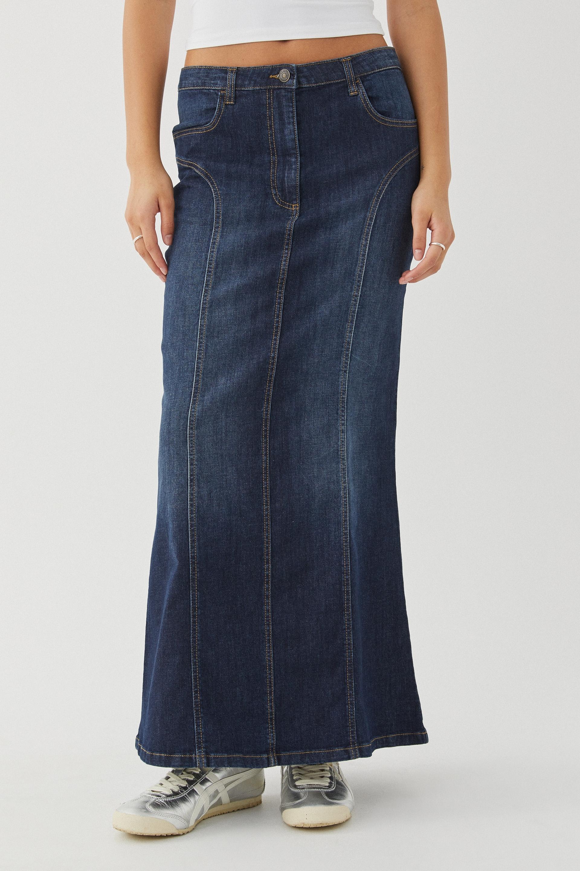 Panelled denim maxi skirt - vintage navy Supré Skirts | Superbalist.com