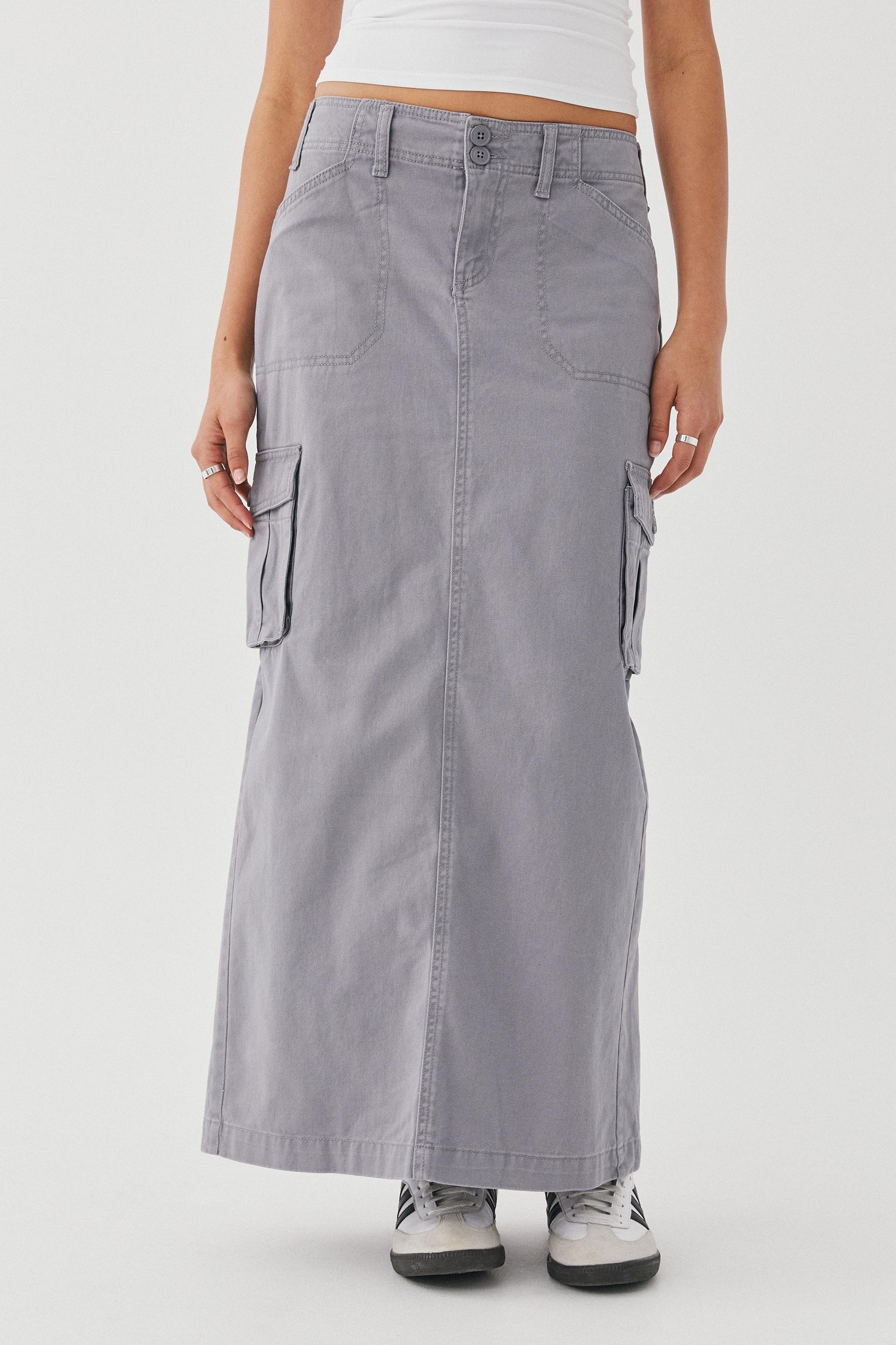 Dylan cargo maxi skirt - fossil grey Supré Skirts | Superbalist.com