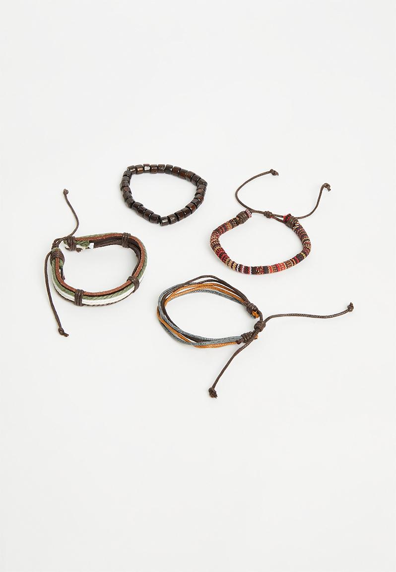 Omar bracelet pack - brown Superbalist Men's Accessories | Superbalist.com