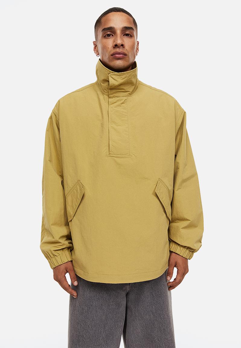 Relaxed fit water-repellent popover jacket - yellow - 1106030001 H&M ...