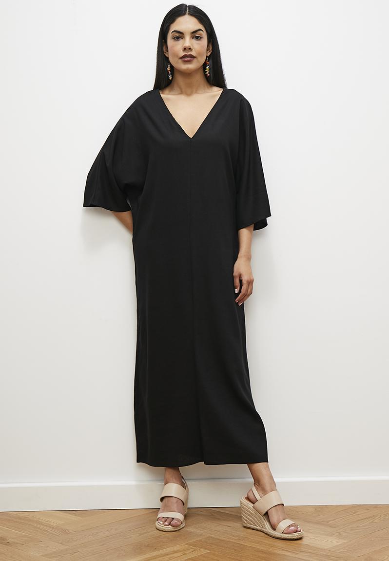 Laura Ebony Maxi Kaftan Dress