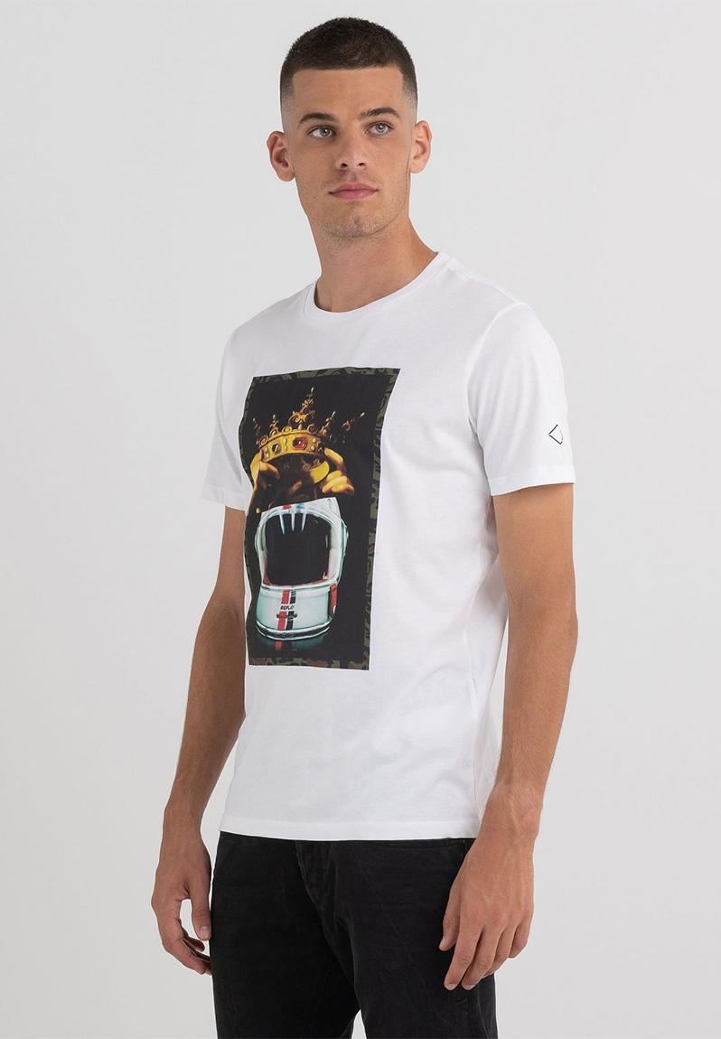 Motorcrown replay tee - white Replay T-Shirts & Vests | Superbalist.com