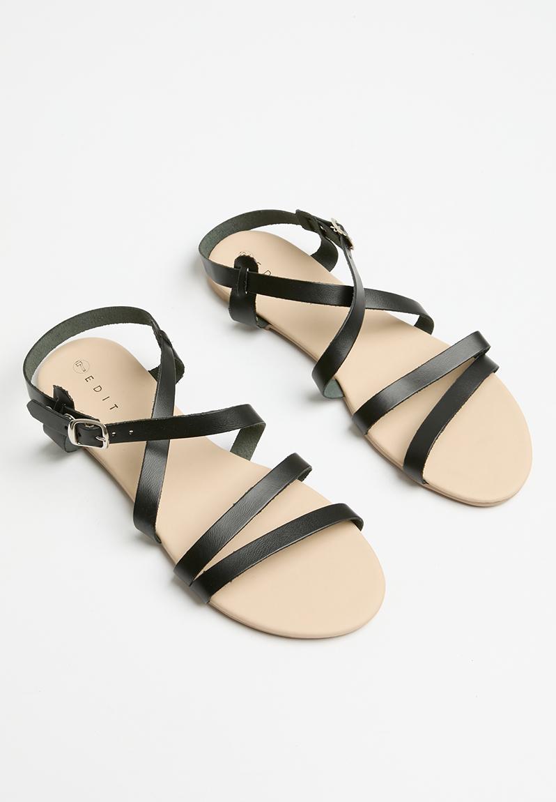 Riley criss cross sandal - black edit Sandals & Flip Flops ...