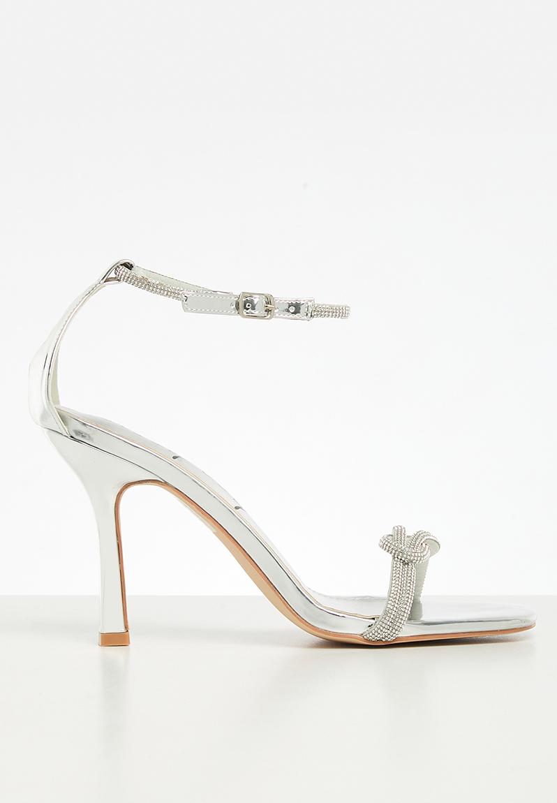 Diamante twist vamp heel sandal - silver SISSY BOY Heels | Superbalist.com